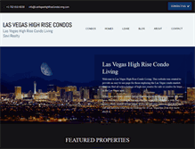 Tablet Screenshot of lasvegashighrisecondoliving.com